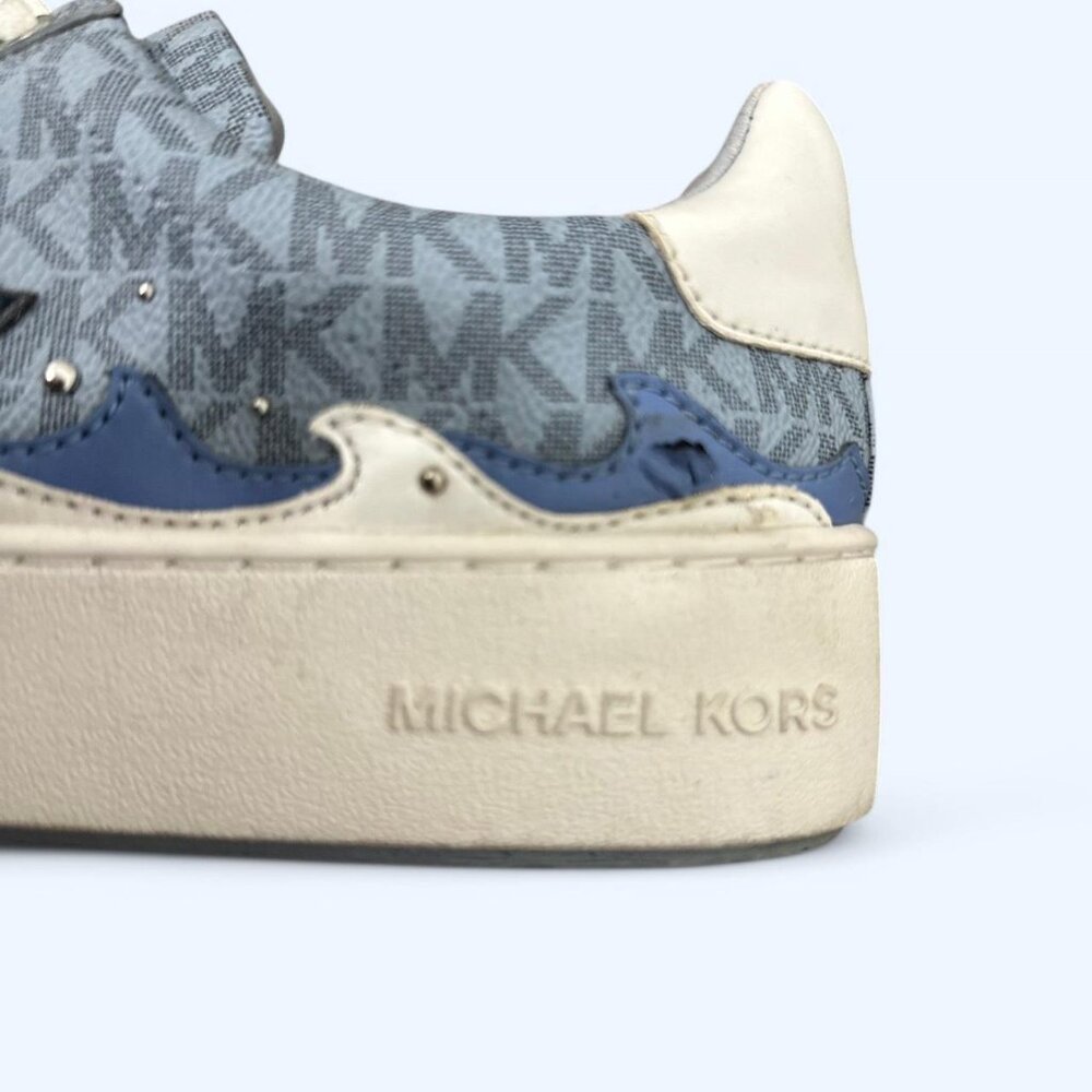 Michael Kors Poppy Lace Up Mini MK Logo PVC - Picture 4 of 5